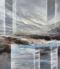 L'passo Benjamin, 42 x 48 Inch, Acrylic on Canvas, Abstract Paintings, AC-LPB-036